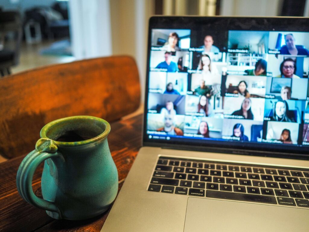 zoom session | therapist ceu | ceus for therapists | ceus for counselors | Texas | Michigan | Utah A cup of coffee sitting by an online courses Zoom session. Learn how online continuing education can help with your busy schedule. Explore our courses here.